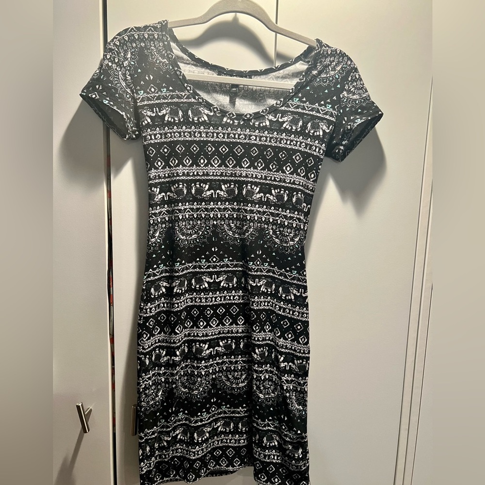 Derek Heart boho bodycon T-shirt dress